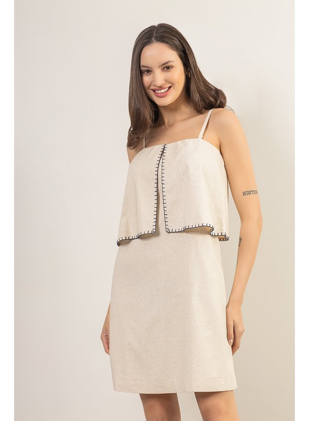 vestido clara linho frontal
